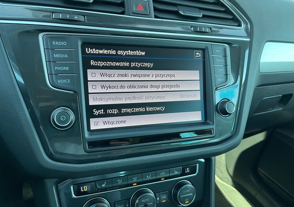 Volkswagen Tiguan cena 86900 przebieg: 91210, rok produkcji 2017 z Wschowa małe 742